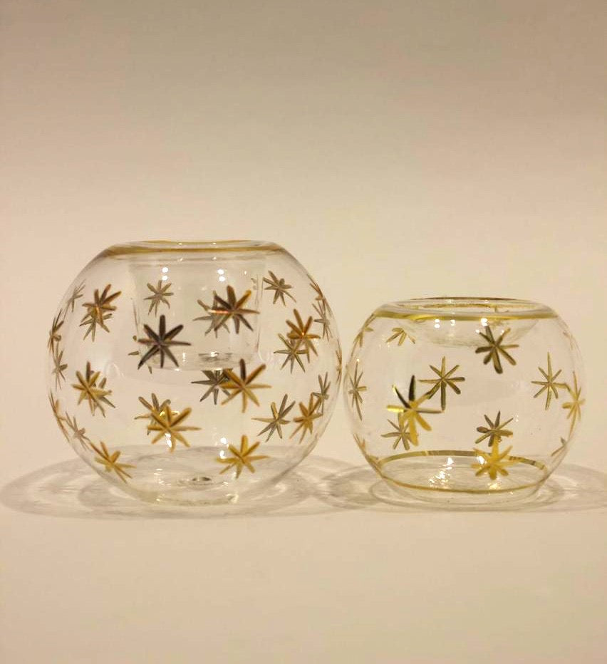 Starry night candle duo