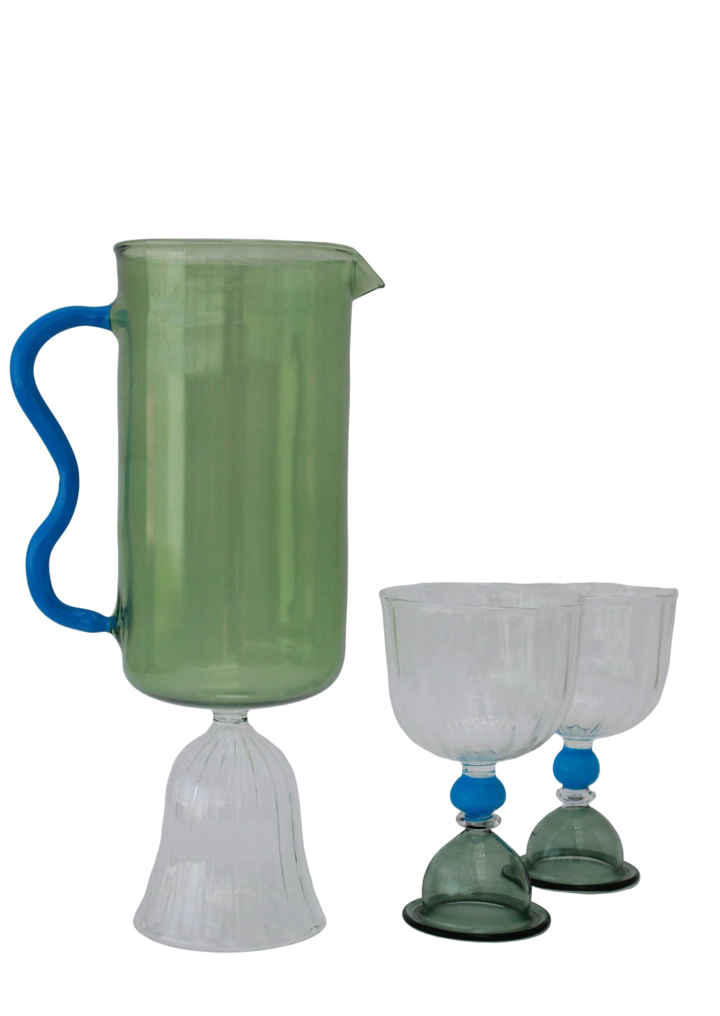 Summer jug with 2 glasses