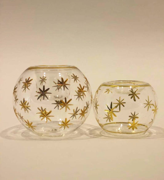 Starry night candle duo