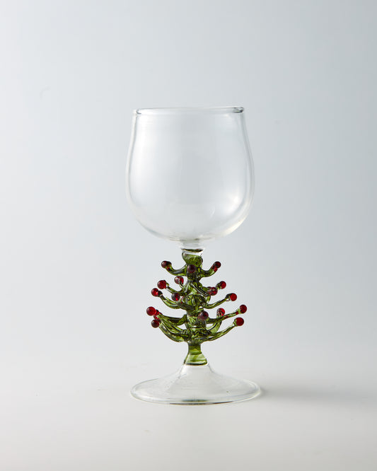 Christmas tree glass