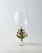 Christmas tree glass