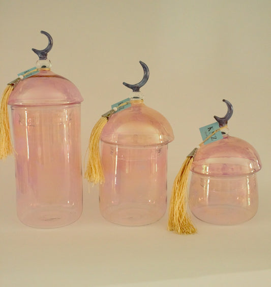 Crescent trio jars