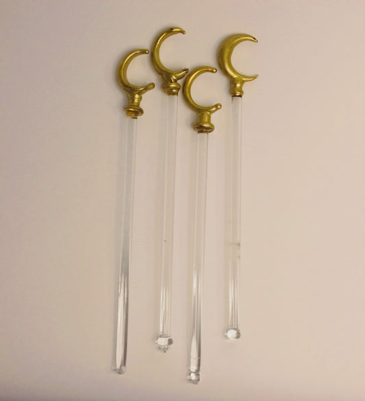 Crescent stir stick